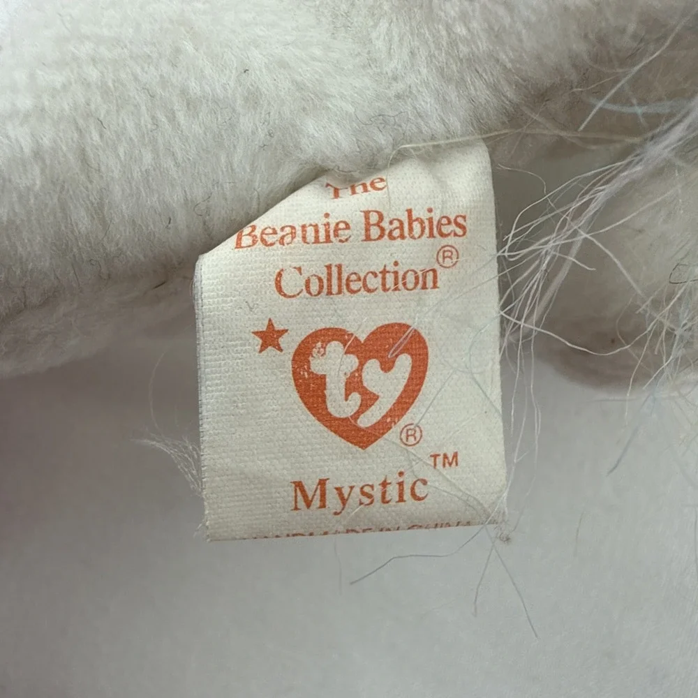 Ty Beanie Baby Mystic 1993 (5-21-1994) P.E. Pellets Plush Stuffed Animal Unicorn